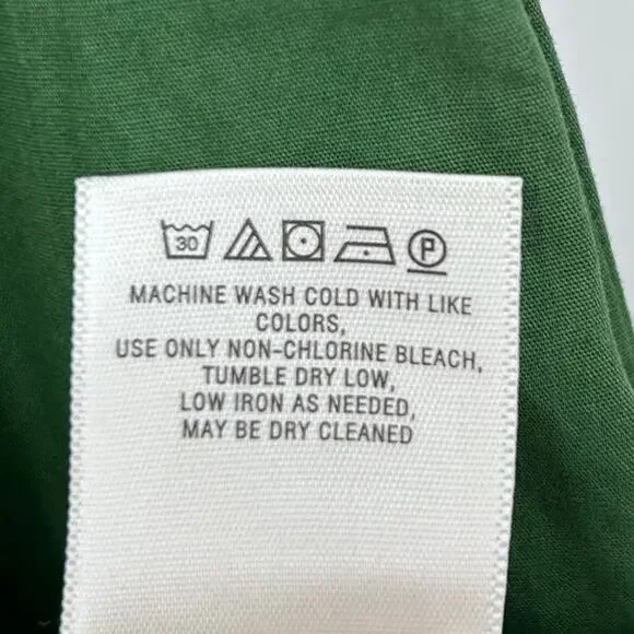 Maeve Anthropologie Green Flutter Sleeve Cotton Shift Dress Pockets Womens Sz XS - Picture 8 of 12